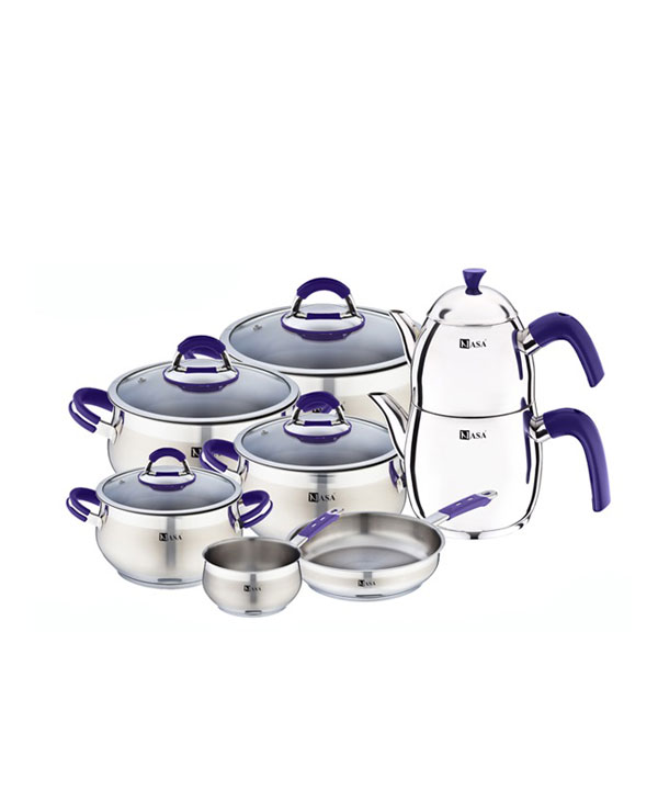 سرویس قابلمه استیل ناسا NASA Stainless Steel Cookware Set NS-6050